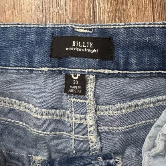 True Religion Billie Mid Rise Straight Denim Blue Jeans Size 30 Casual Everyday - Picture 10 of 12